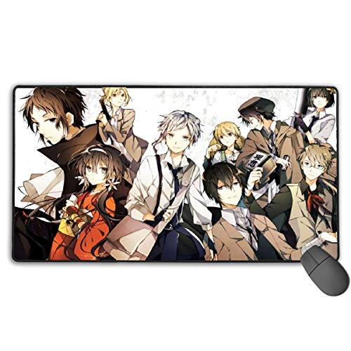 Preisvergleich Produktbild Professionelles Laptop-PC-Mauspad mit Gummibasis, extrem großer Mausschutzmatte, Bungo Stray Dogs Dead Apple-Schlüsselrolle-Poster Kawaii Gaming Mousepad für Boys Desktop