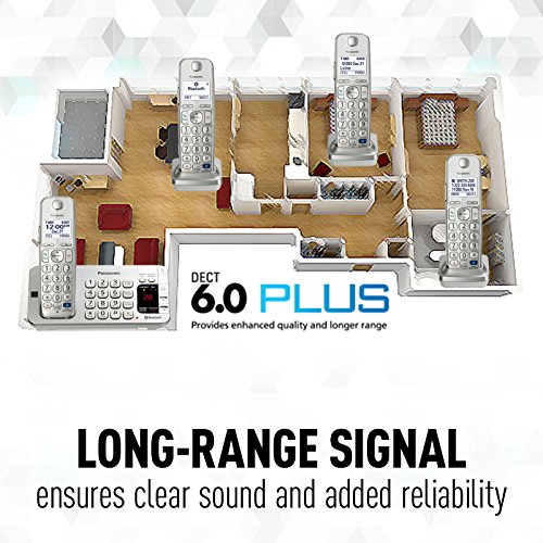 Panasonic Kx-Tge275S 5-Cordless Handsets Link2Cell Bluetooth Corldess Phone With Answering Machine, Silver #TOP4