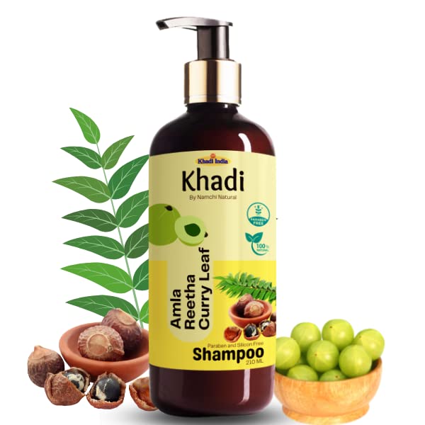 Buy KHADI Amla Reetha & Curry Leaf Ayurvedic Shampoo Hair Fall