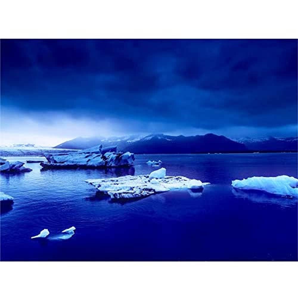 Arctic Ocean Ice Icebergs Wall Art Print