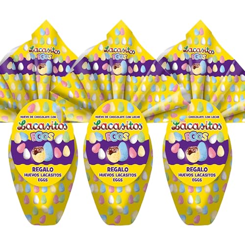 Pack de 3 Huevo de Pascua Lacasitos Eggs · 150 g. + 20 g.