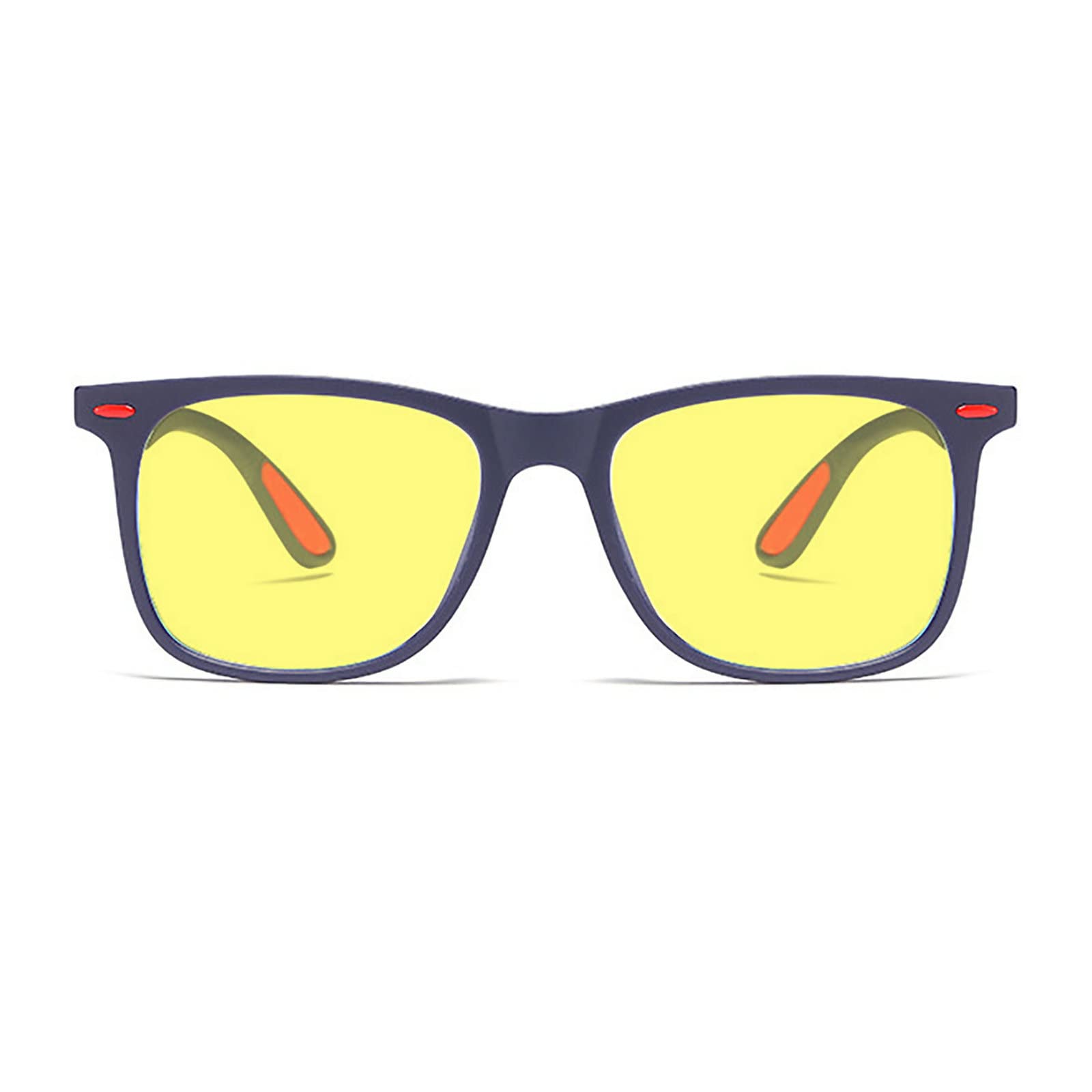 laureles 2023 Fashion Full Reader Polarized Night Vision Sunglasses Men Square Yellow Lens Reading Glasses Women (C1, 2.25, multiplier_x)