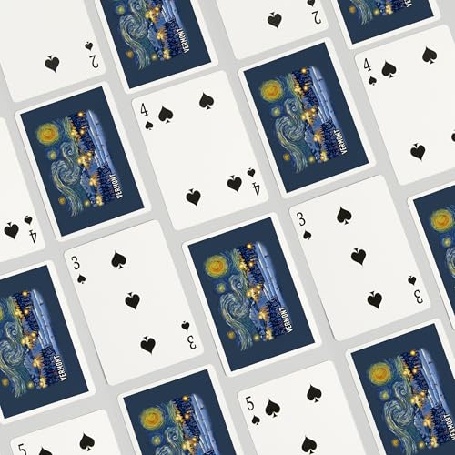 Baraja Vermont Starry Night 52 cartas poker miniatura 4