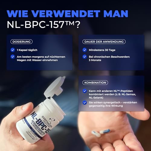 SYNTHAGEN LABORATORIES - NL-BPC-157 - Body Protection Complex - Für Muskeln und Regeneration nach dem Training - Zur Behandlung von Verletzungen