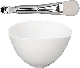 Conjunto de tigelas de mistura de máscara facial, textura macia de silicone dobra copo de medição transparente fácil de limpar máscara facial kit de ferramentas de mistura tigela de mistura escova de silicone espátula máscara facial ferramenta de mistura para máscaras de mistura