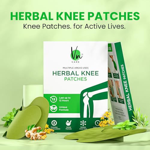 Image of Herbal Pain Relief Patches - 20 Knee Pain Patches (Specially Designed for Knee Joints) | 100% Safe & Natural Knee Pain Relief Products | Instant Relief | No Side Effects (Pack 20)