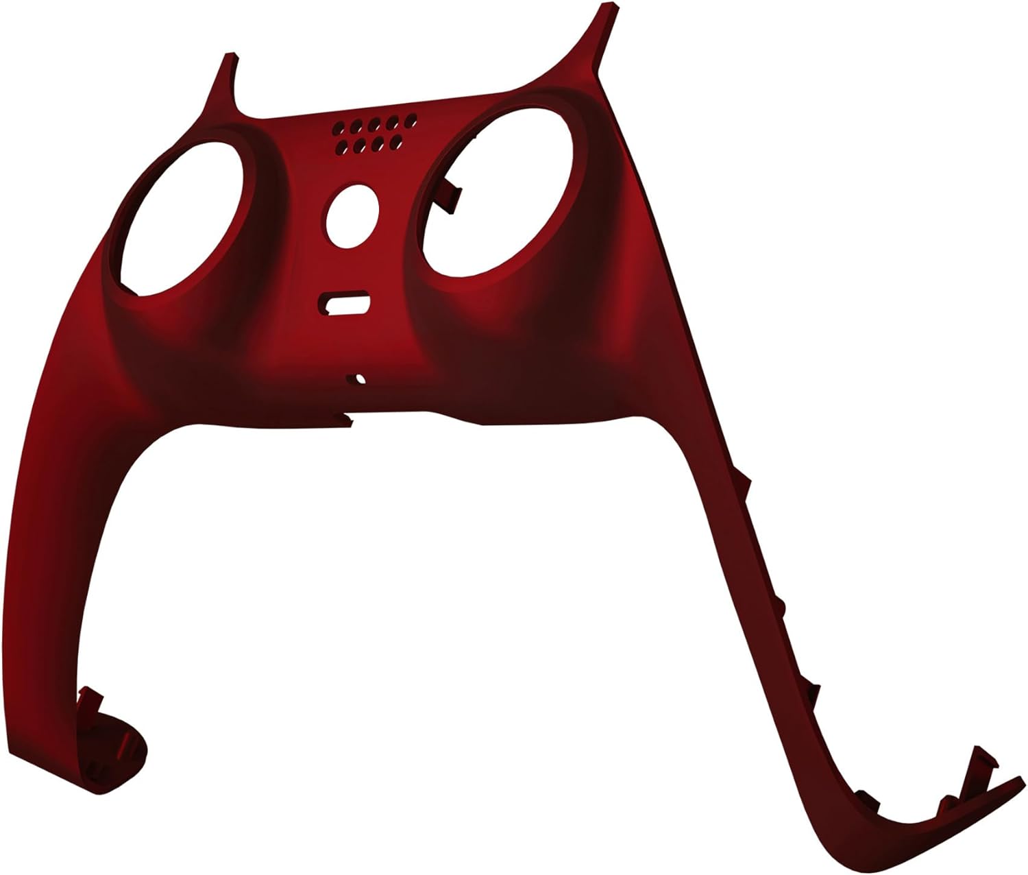 eXtremeRate Scarlet Red Decorative Trim Shell Compatible with p s 5 Controller, Soft Touch DIY Replacement Clip Shell, Custom Plates Cover Compatible with p s 5 Controller with Accent Rings - Image 3