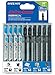 20PCS T Shank Jigsaw Blades Set for Wood Plastic Metal Replace Bosch DEWALT Hitachi Makita Milwaukee Metabo Porter Cable and Craftsman Jig Saws Includes 4 Each of T101B T119BO T144D T118A & T118B