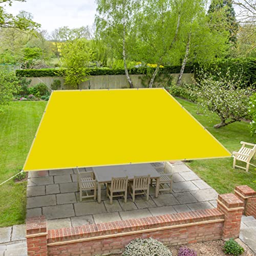 Toldo impermeable de 2 x 6,5 m, 98 % de protección UV, 100 % poliéster, para jardín, terraza y porche, incluye cuerda de color crema