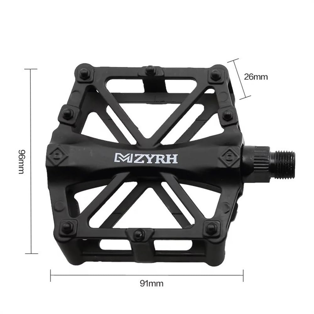 Pedali MTB Cuscinetti a Tenuta Ultraleggeri Bicycle Pedals Lega in Alluminio Road BMX MTB Piattaforma Piatta Piattaforma Accessori for Biciclette Piatta Pedali Flat MTB(Green)