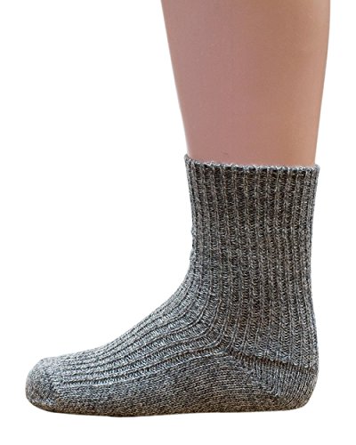 Hirsch Natur Grobstrick Socken, Strümpfe für Baby´s und Kinder aus 100% BIO Schurwolle (kbT) (29-30, Norweger) Cover