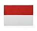 Produktbild Finally Home Indonesien Flagge Patch zum Aufbügeln | 7,5 x 5 cm Indonesische Fahne Aufnäher Indonesia Flag Patches, Bali Bügelbild, Backpacker Aufbügler Bügelpatches