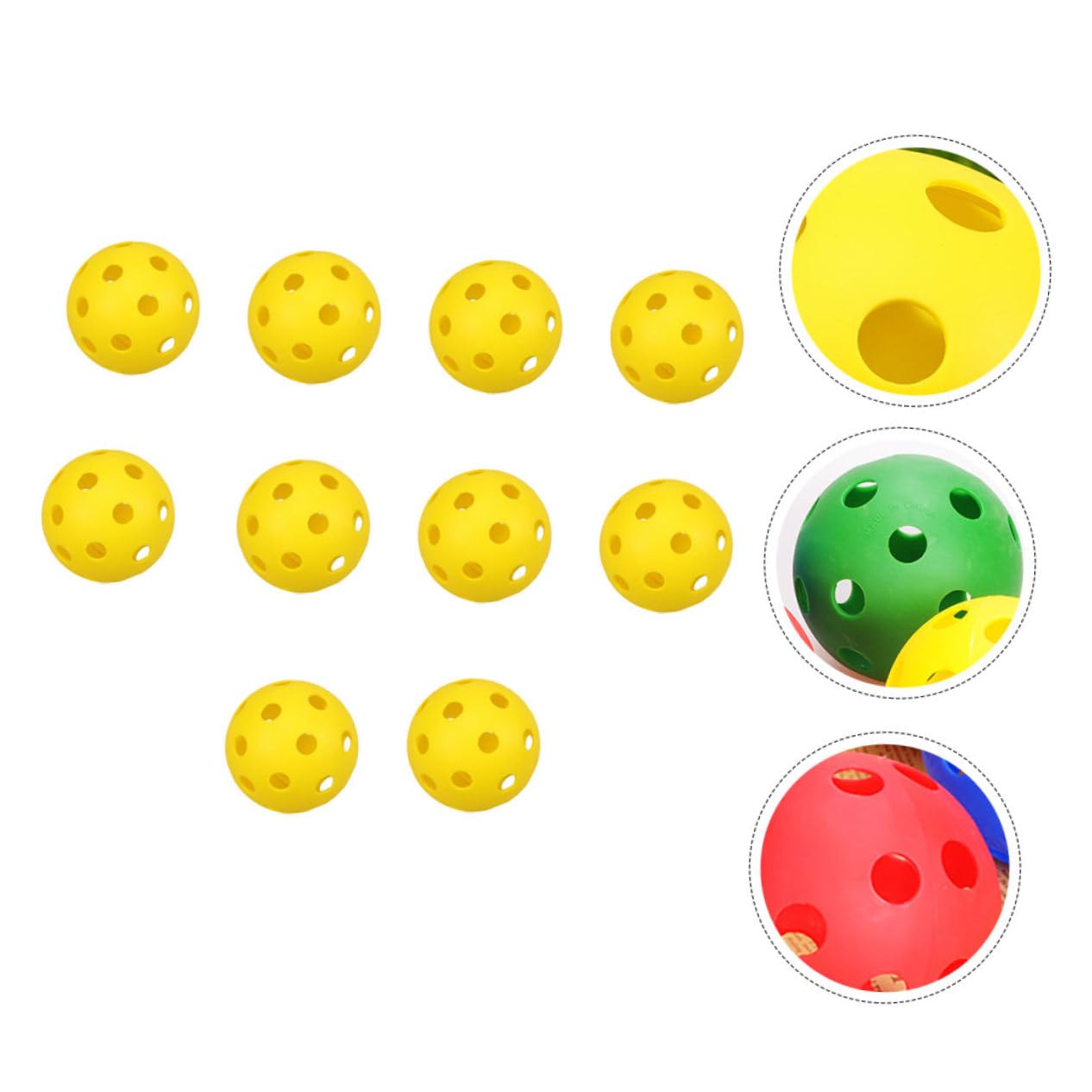YARNOW 100 Piezas De Pelota De Golf Poste De Empuje De Golf Huecas De Entrenamiento De Práctica para Niños Entrenamiento De Golpe Hueco De Práctica