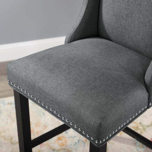Modway Baron Fabric Upholstered Dining Counter-Height Bar Stool In Gray #TOP6