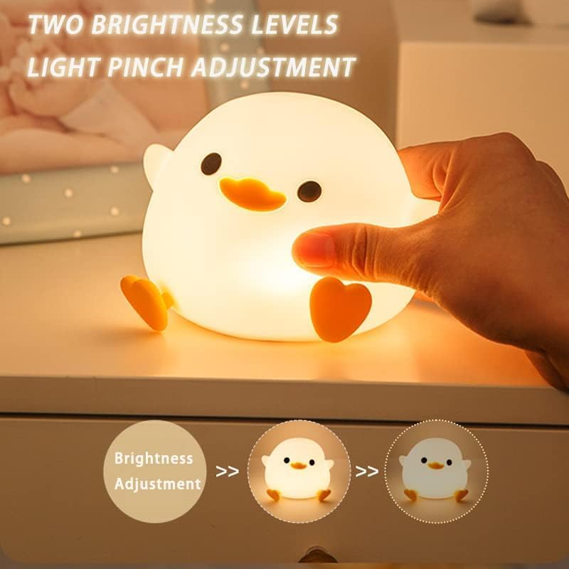 Lámpara de mesa de noche infantil silicona con sensor táctil miniatura 3