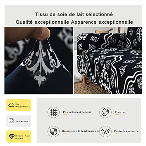 Housse canapé extensible 4 places imperméable universelle de style européen