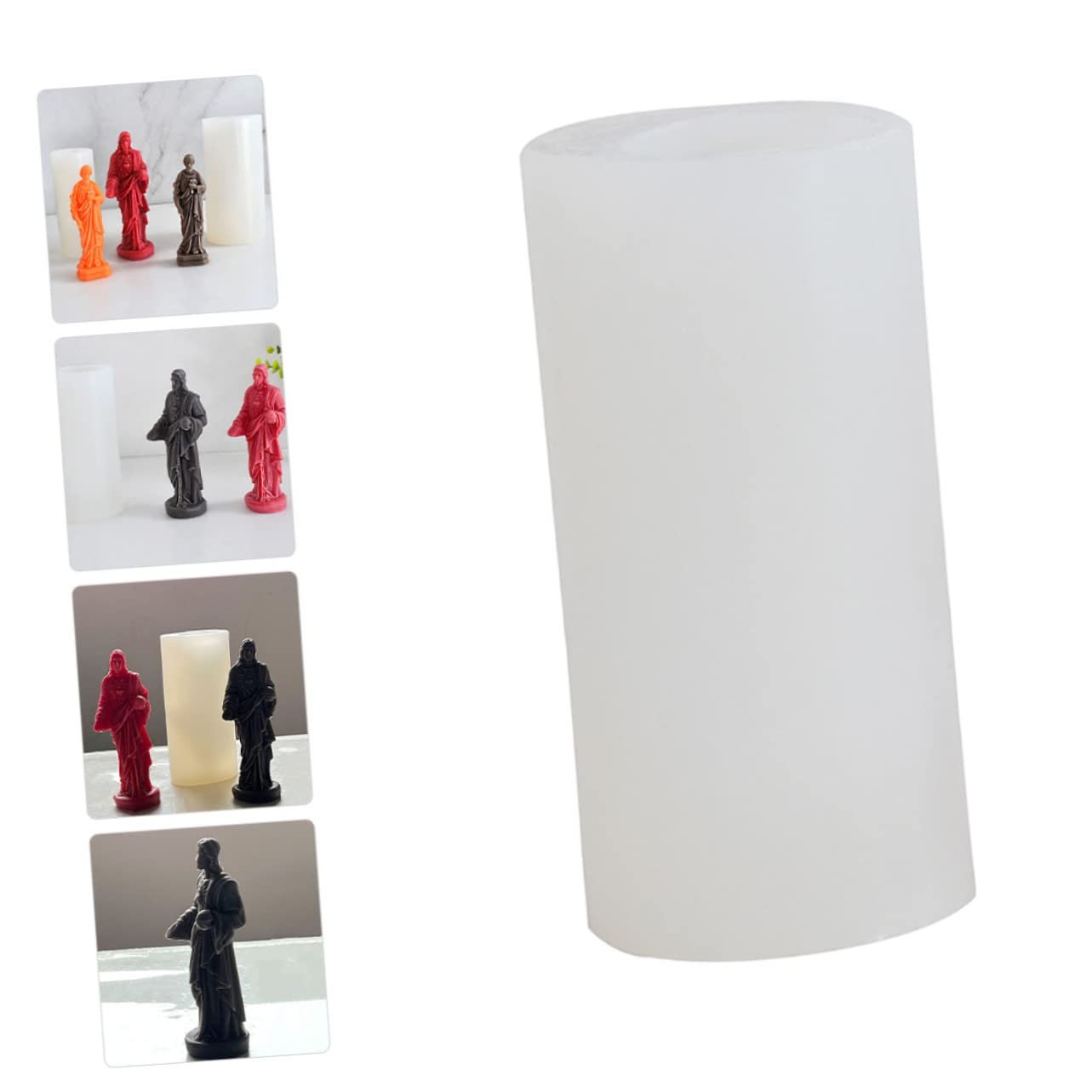 Molde De Silicona De Jesús Para Hacer Velas y Jabones Molde Artesanal Para Decoración y Manualidades Fácil Desmoldeo y Reutilizable