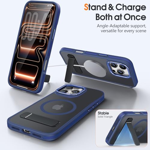 Coque iPhone 15 Pro Max MagSafe avec support invisible antichoc et dos mat - 3
