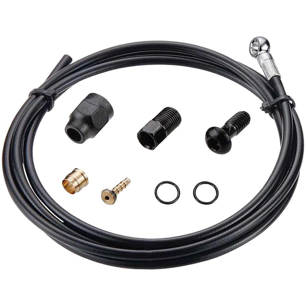 Tektro Unisex – zestaw przewodów hamulcowych dla dorosłych 08175770, czarny, Ø 5,5 mm, 3200 mm