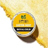 Kemry Luster Dust (Royal Gold) | 5gm | Using Kemry Royal Gold Luster Dust for Stunning Cakes, Cupcakes, Chocolates & Confections