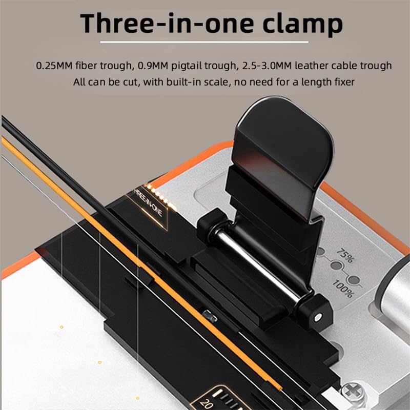 High precision Q1S Fully Automatic Electric Fiber Optic Cleaver Rechargeable Optic Cable Cutter FTTH Optical Fiber Cleaver 1 PCS
