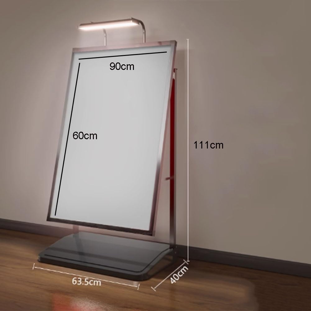 Stojak billboardowy Rama LED A-Frame Chodnik Znak krawężnika Wtyczka podłogowa LED Light Box Rama Tylko zewnętrzna tablica z menu restauracji(Nero)