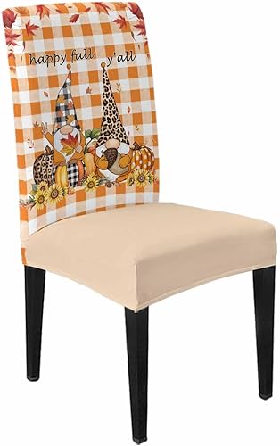Vista 21 de Z&L Home Juego de 6 fundas protectoras de silla de muñeco de nieve de Navidad, fundas elásticas extraíbles para sillas de comedor, color rojo árbol
