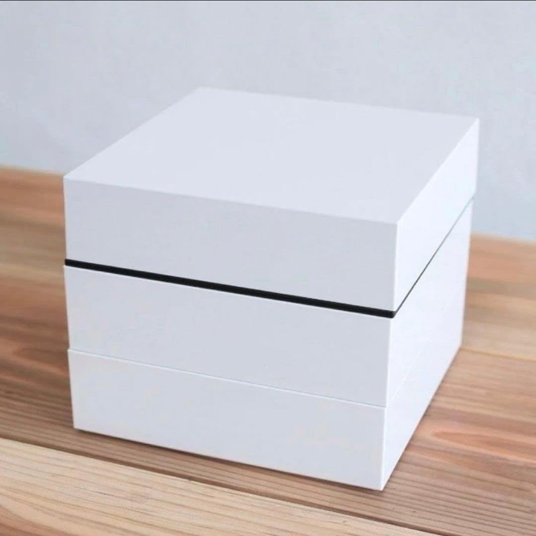 三段重箱 ホワイト 漆器