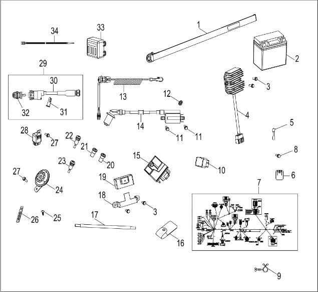 Polaris ATV Main Switch Assembly, Genuine OEM Part 0455410, Qty 1