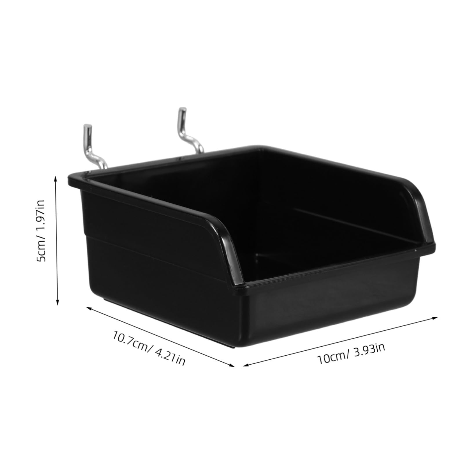 IWOWHERO 3pcs Peg Board Storage Boxes Heavy Duty Tool Organizer Bins Home Office Workshop Antistatic Easy to Carry
