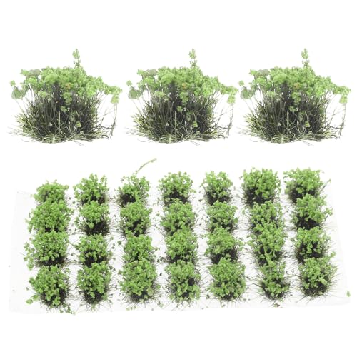 GANAZONO 1箱 ?真花蔟模型植被 七色緑 クラフト用ミニチュア花束 風景模型 デコレーション ガーデンアクセサリー 道ジオラマ用