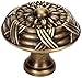 Alno A880-38-AEM Ribbon & Reed Traditional Knobs, Antique English Matte, 1-1/2"