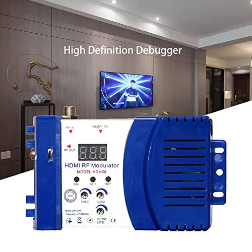 image for HDM68 Radio Frequency Modulator, Audio Video Digital RF HDMI Modulator