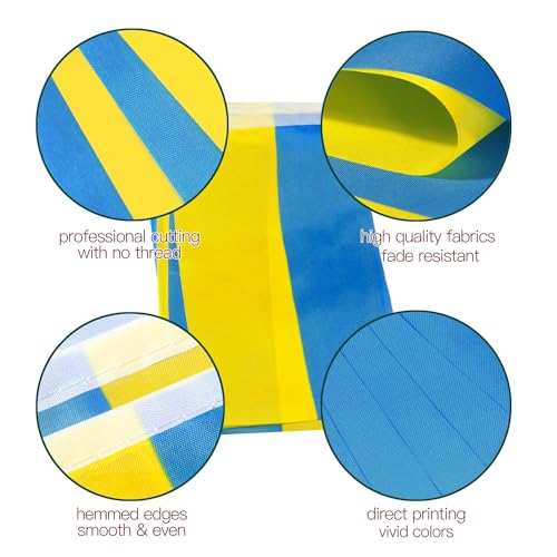 Ukraine string flag fanion bannières de 38 drapeaux 33 pieds Anley