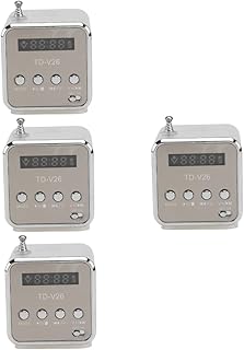 Radio Small Radio 4 Sets Mini Speaker Mp3 Music Player Office Radio Camping Radio Speakers Wireless Cloud Speaker Small Speaker Desktop Speaker Music Box Alien Girl USB