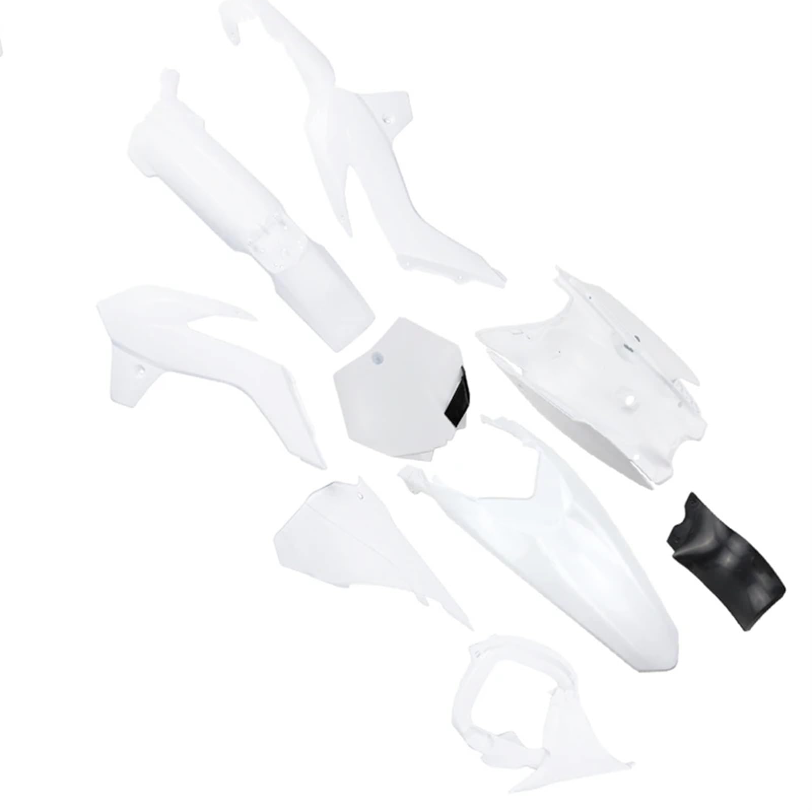 Cubierta de plástico for Motocicleta, carenado de Cuerpo, Juego de Cubierta de plástico, Guardabarros KT 85, Dirt Bike Pit Bik KT85, Motocross Kit de carenado para Motocicleta(White)