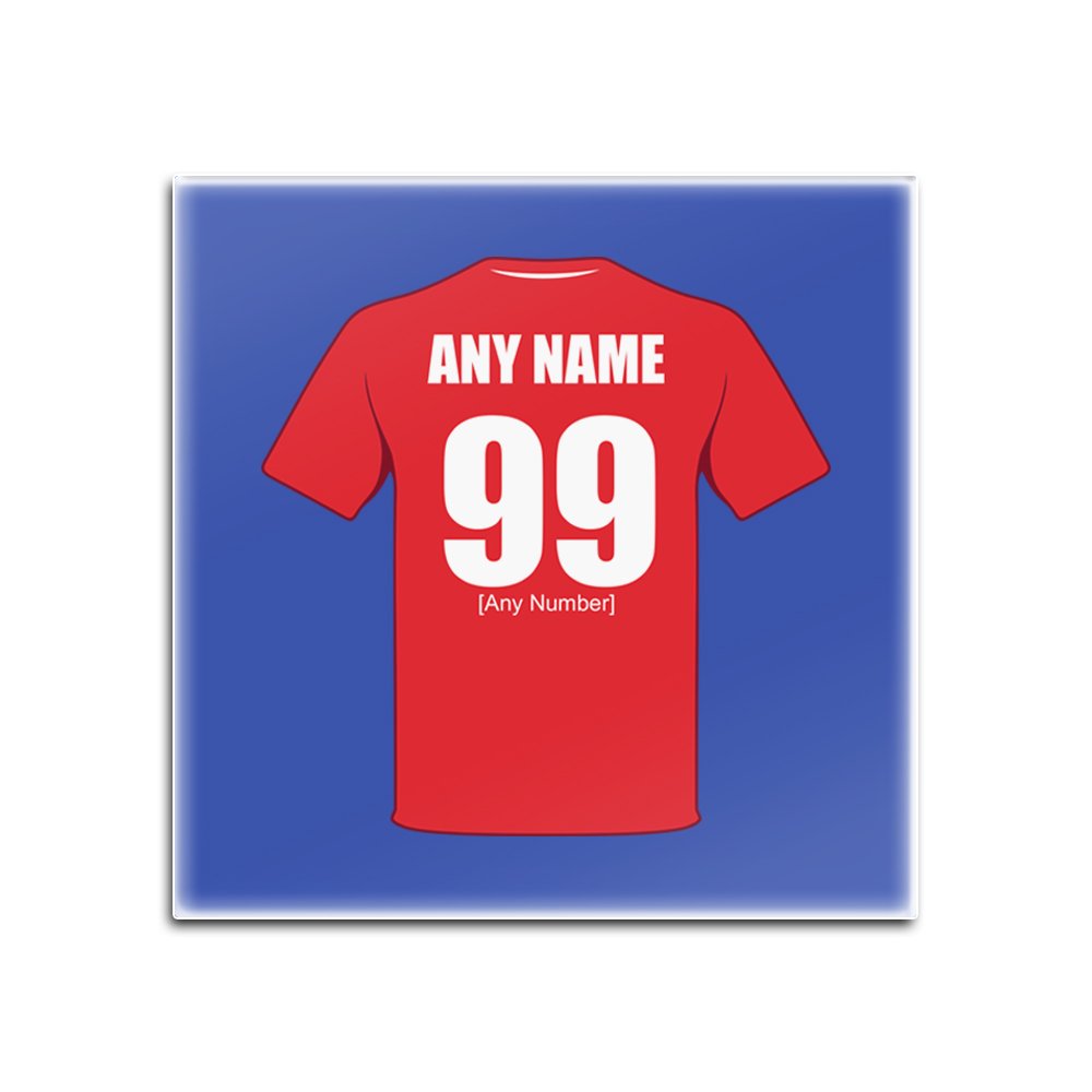 Personalised Gift - Leyton Orient Square Glass Coaster (Football Club Design Theme, Colour Options) - Any Name/Message on Your Unique Mat Pad - The Orient Os