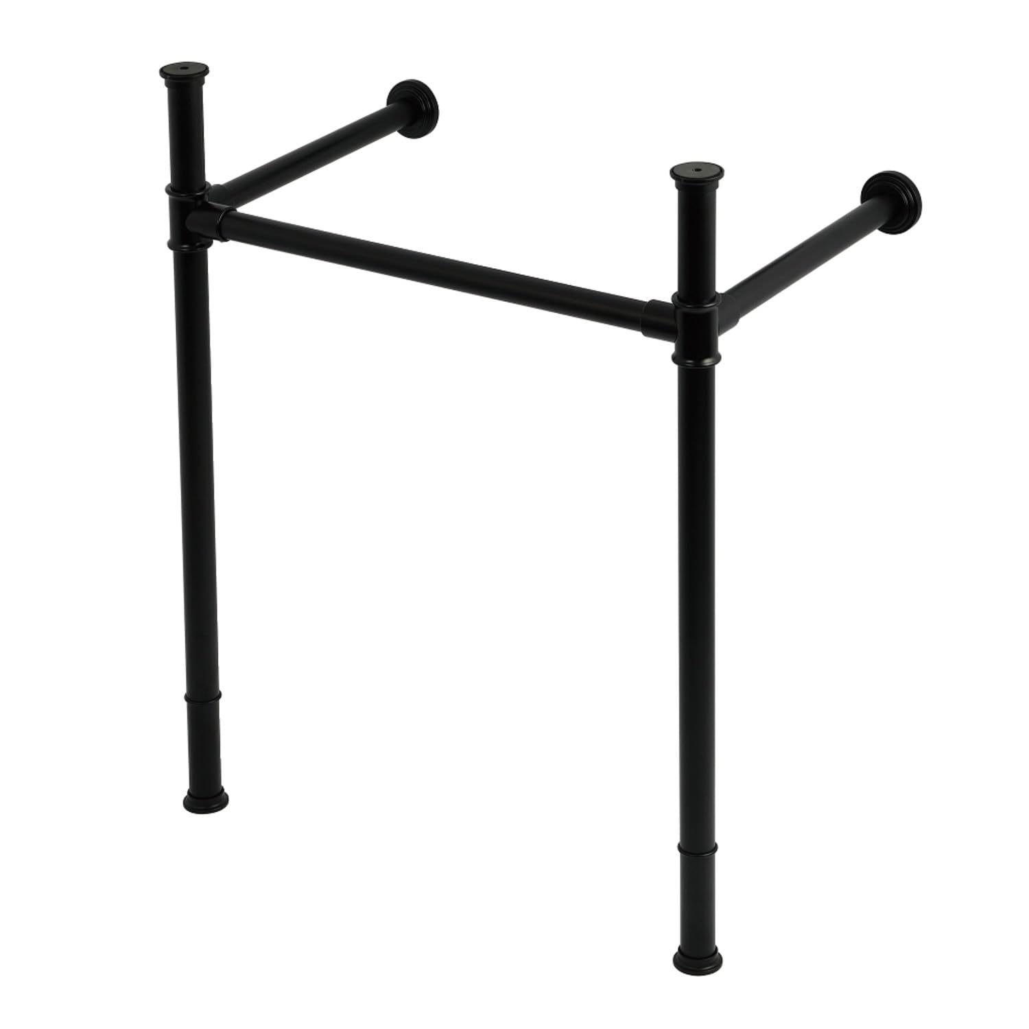Pieds d'évier en acier inoxydable Kingston Brass VPB36250 noir mat pour cuisine haut de gamme
