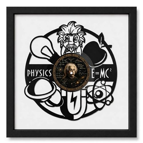 Cadre Albert Einstein décoration murale vinyle pour classe et salon
