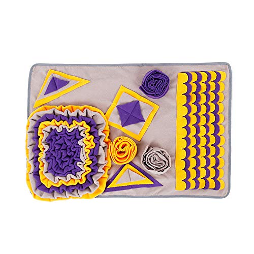 Tapis à priser pour chiens tapis d'alimentation animaux de compagnie violet