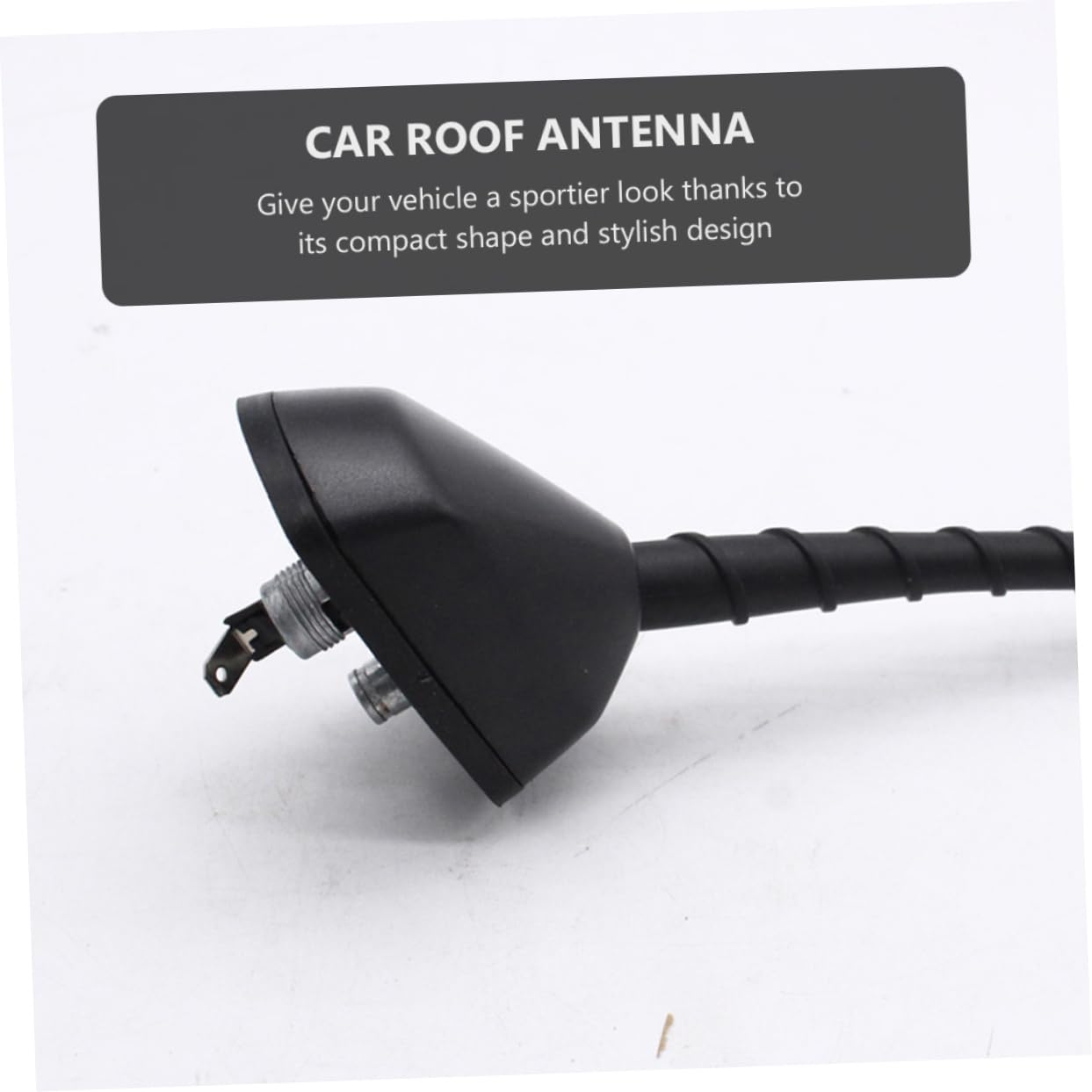 Antenne de Toit de Voiture Compacte Noire en Abs 1 Pièce