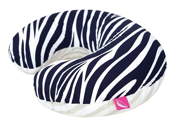 Mother hood Stillkissen ergonomisch, Öko-Tex Standard 100, Zebra dunkelblau