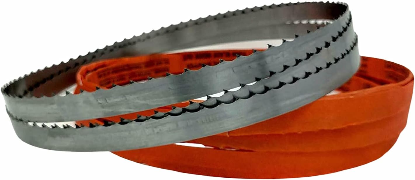 72 x 5/8 x 3TPI (2 PACK) Bone-in Bandsaw Blades Meat Cutting 72 in. Length x 5/8 in Width x .022 Thickness x 3 TPI Band saw Blade For cutting bone and meat (2)