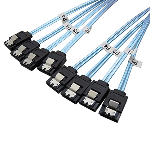 YIWENTEC High Speed 6 Gbps 4pcs/set cavo SATA SAS cavo per server 1 m (H0101) 1 m