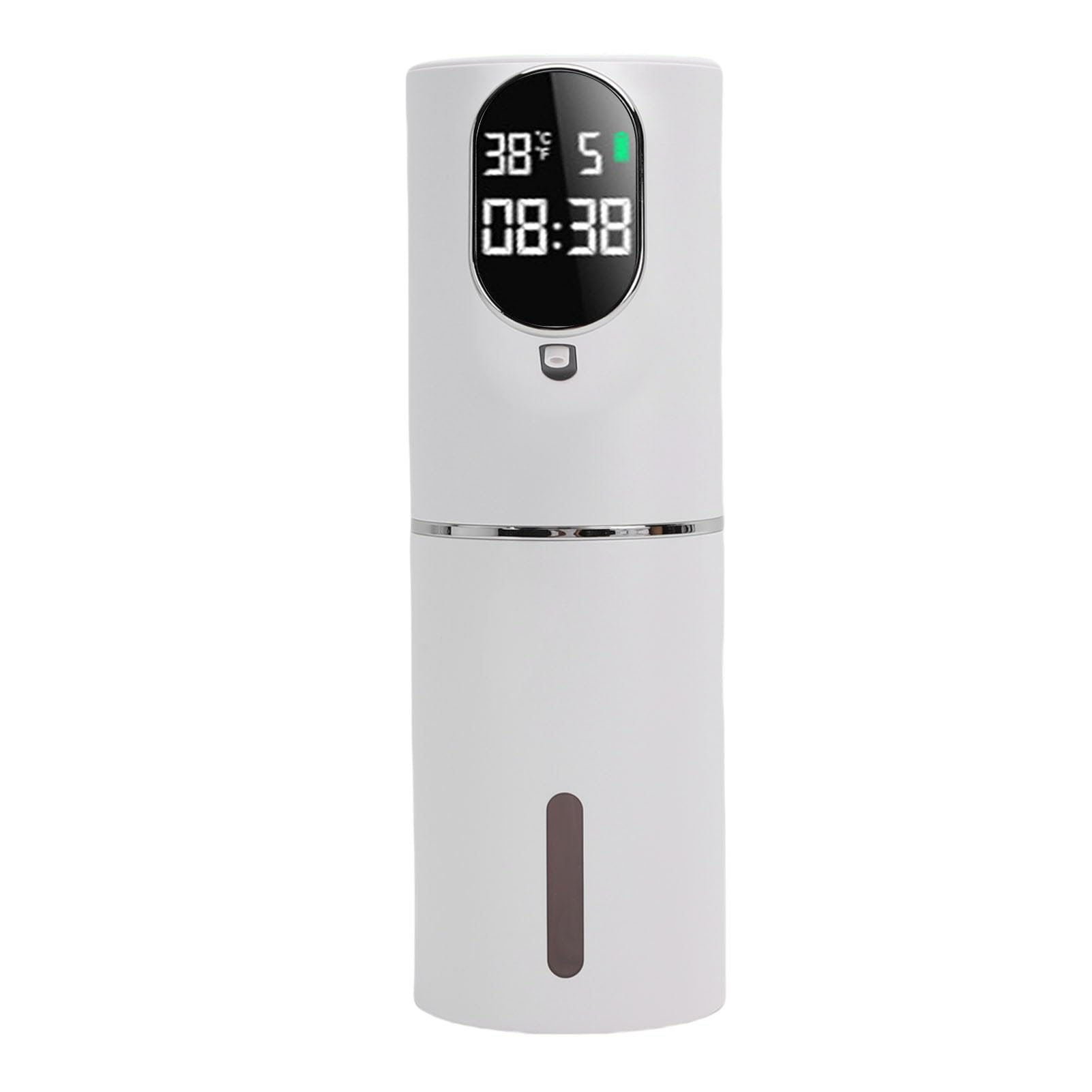 Dispensador automático de jabón espumoso, eléctrico sin Contacto, Recargable por USB, operado por Sensor para Cocina, baño, Material ABS, Capacidad de 320ml, tamaño 211x70mm (Blanca)