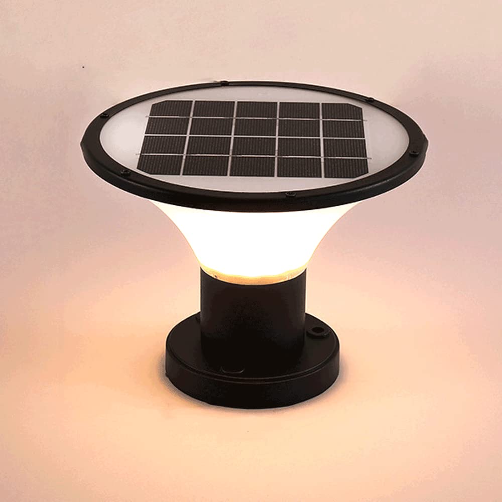 ZXTIIEUF Outdoor Street Lights Full Copper Solar Street Light for Outdoor Fence Garden Wall Head Pillar Light Fixture(Light,B)
