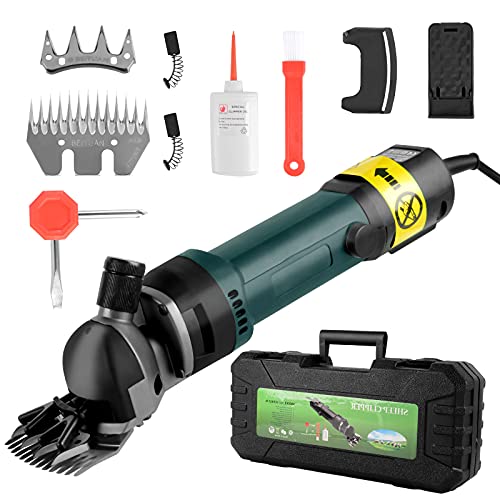 Homemari 690W Sheep Shears 110V Heavy Duty Electric Shearing Clippers Professional Sheep Clipper with 6 Speed Animal Grooming Machine for Sheep Alpacas Llamas Angora Rabbits(Sheep Shear)