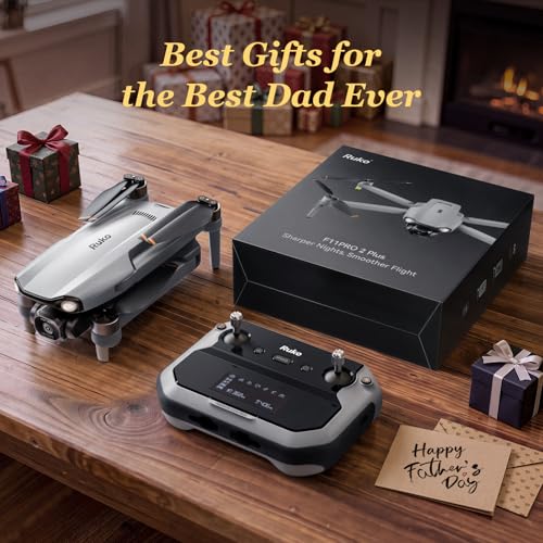 Ruko F11PRO 2 Plus Drones with Camera for Adults 48MP 8K Photo 3 Axis Gimbal Stabilizer 74 Mins Flight Time 2 Batteries 20000ft Transmission Beginner Friendly Tech Gift