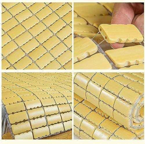 Stera de bambú colchoneta refrescante de verano plegable suave 5