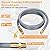 15FT 24FT 30FT 50FT 3/4" ID Natural Gas Hose with Quick Connect 3/4" ID Natural Gas Hose with Quick Connect Fittings for NG/LP Propane Appliances, Grill,Patio Heaters,Generators, Indoors & Outdoors